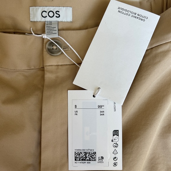 COS CLASSIC CHINO SHORTS BEIGE - Picture 5 of 7